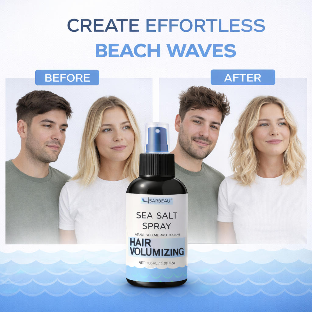 Sarbeau Sea Salt Spray for Hair Volumizing & Texture and Styling | Instant Beach Waves | Matte Finish | 100ml