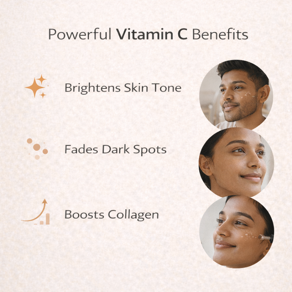 Sarbeau 15% Vitamin C Face Serum 30ml | Brightening Serum for Glowing Skin, Dark Spots & Uneven Skin Tone | Suitable for All Skin Types