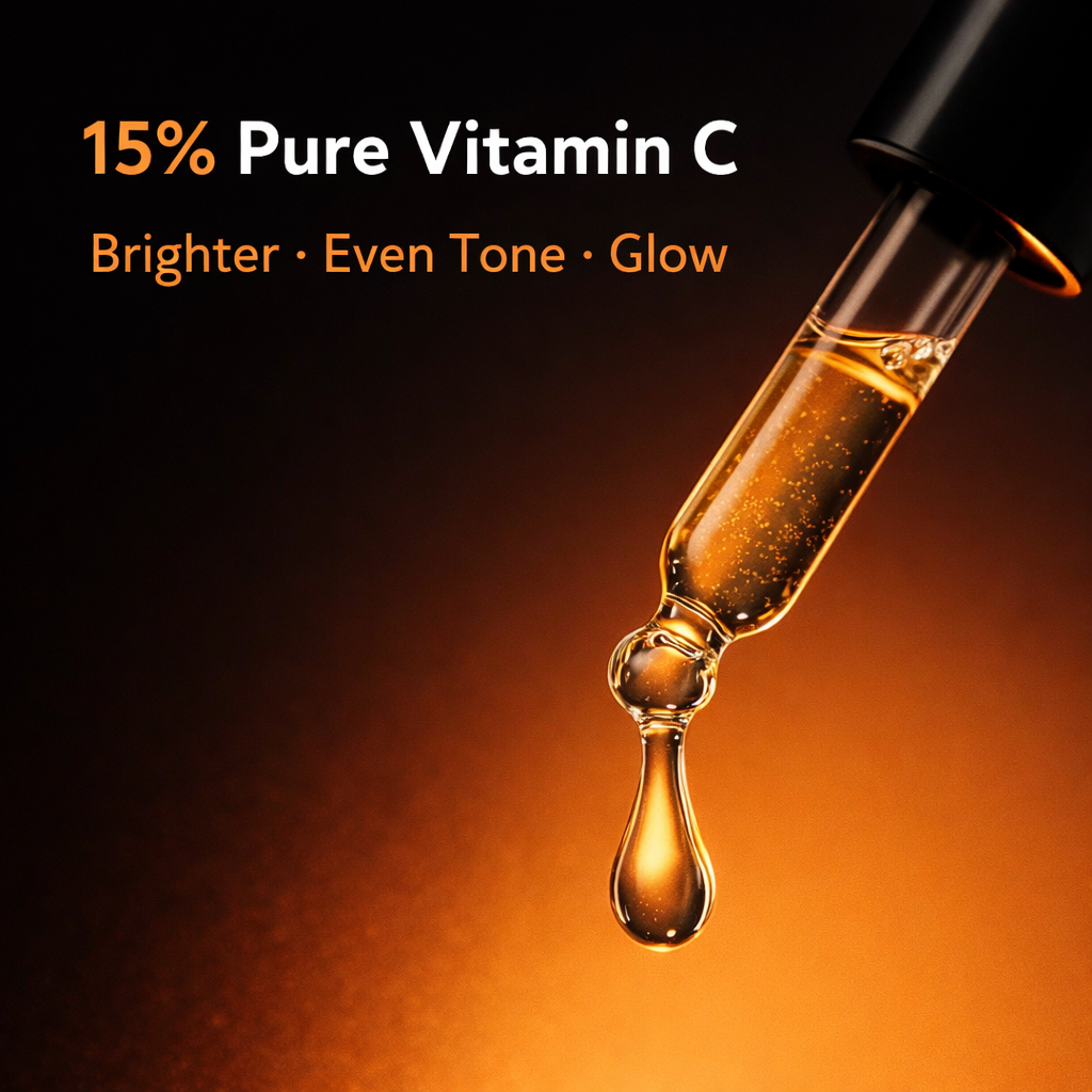 Sarbeau 15% Vitamin C Face Serum 30ml | Brightening Serum for Glowing Skin, Dark Spots & Uneven Skin Tone | Suitable for All Skin Types