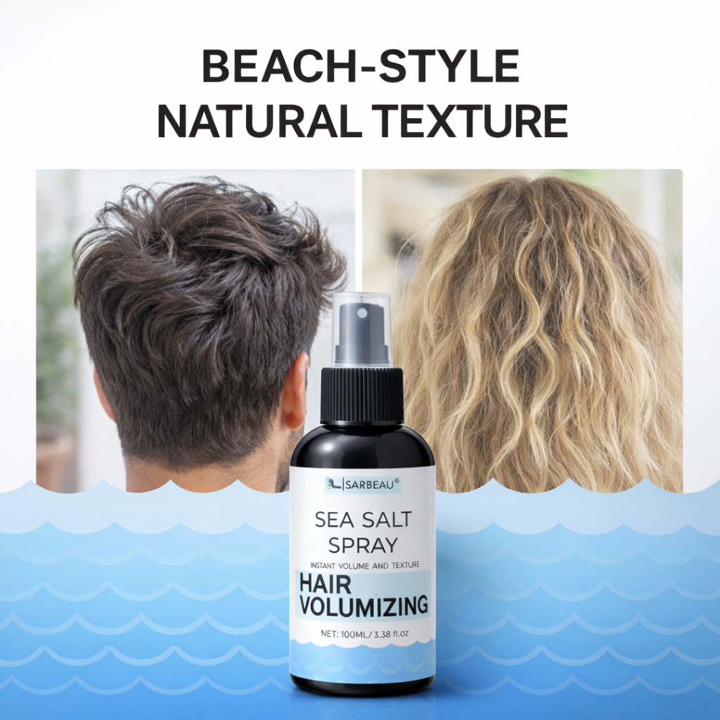 Sarbeau Sea Salt Spray for Hair Volumizing & Texture and Styling | Instant Beach Waves | Matte Finish | 100ml