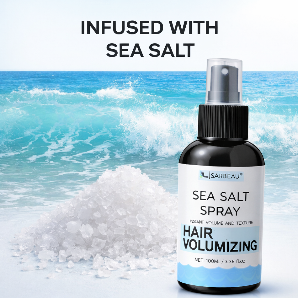 Sarbeau Sea Salt Spray for Hair Volumizing & Texture and Styling | Instant Beach Waves | Matte Finish | 100ml
