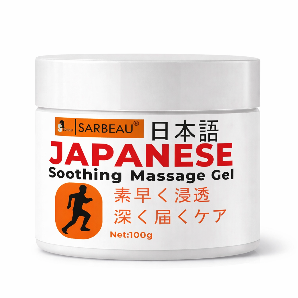 Sarbeau Japanese Soothing Massage Gel | Fast-Absorbing Muscle & Joint Comfort Gel | Non-Greasy Formula | 100g | Japani Balm Gel