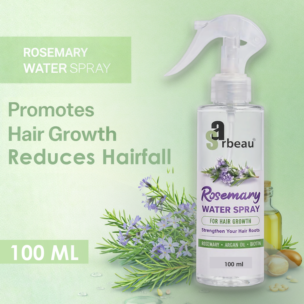 Sarbeau Rosemary Water Spray for Hair Growth with Argan Oil and Biotin